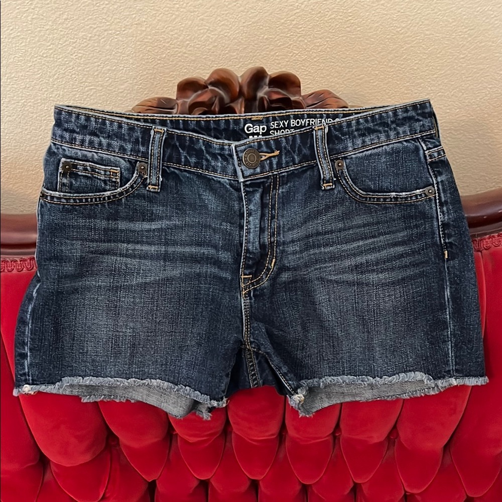 Gap Women's Dark Blue Denim Shorts